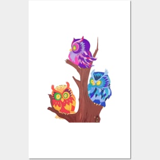 Owls Posters and Art